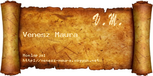 Venesz Maura névjegykártya